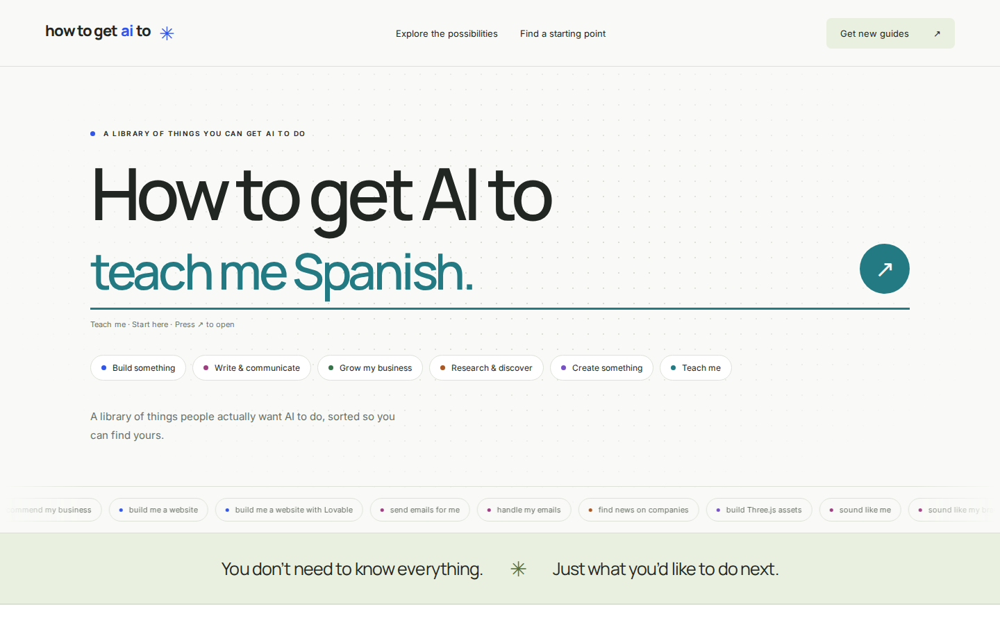 Screenshot of How to get AI to